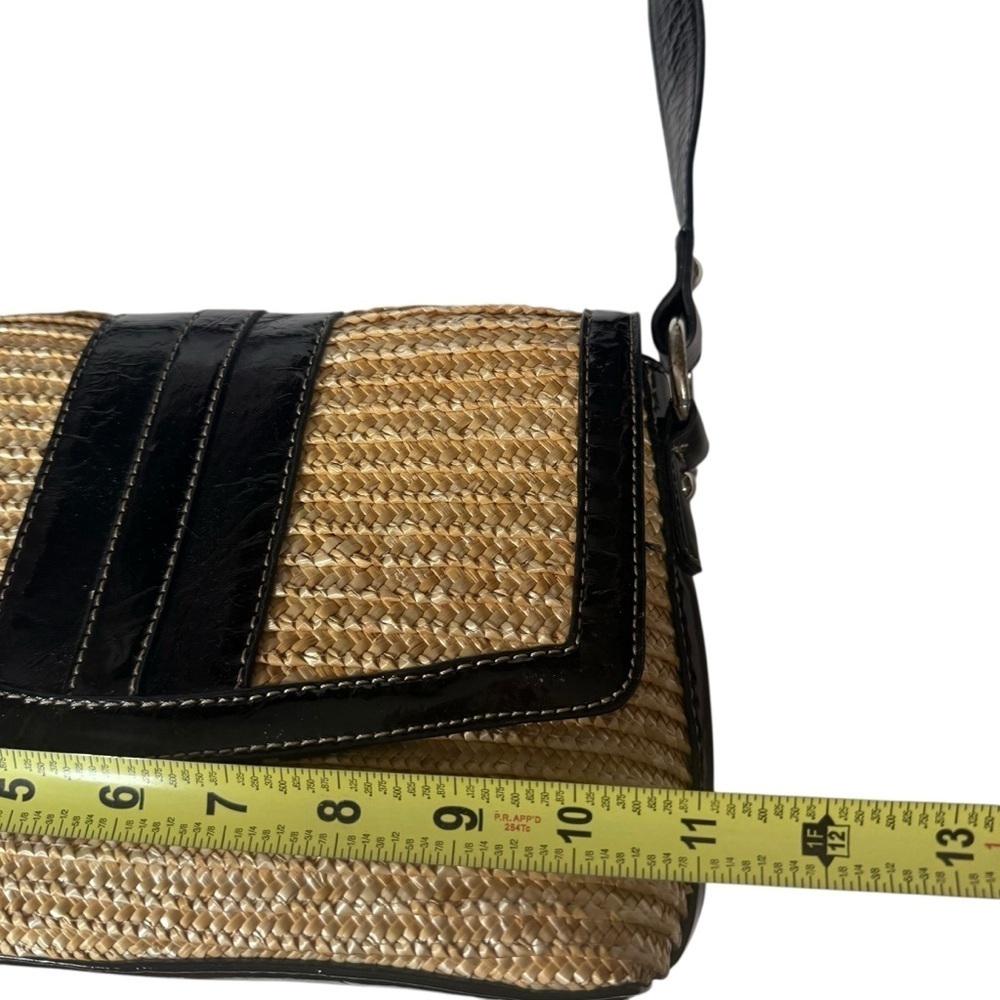 Vintage Coldwater Creek Black and Tan Crossbody Bag - Picture 6 of 14
